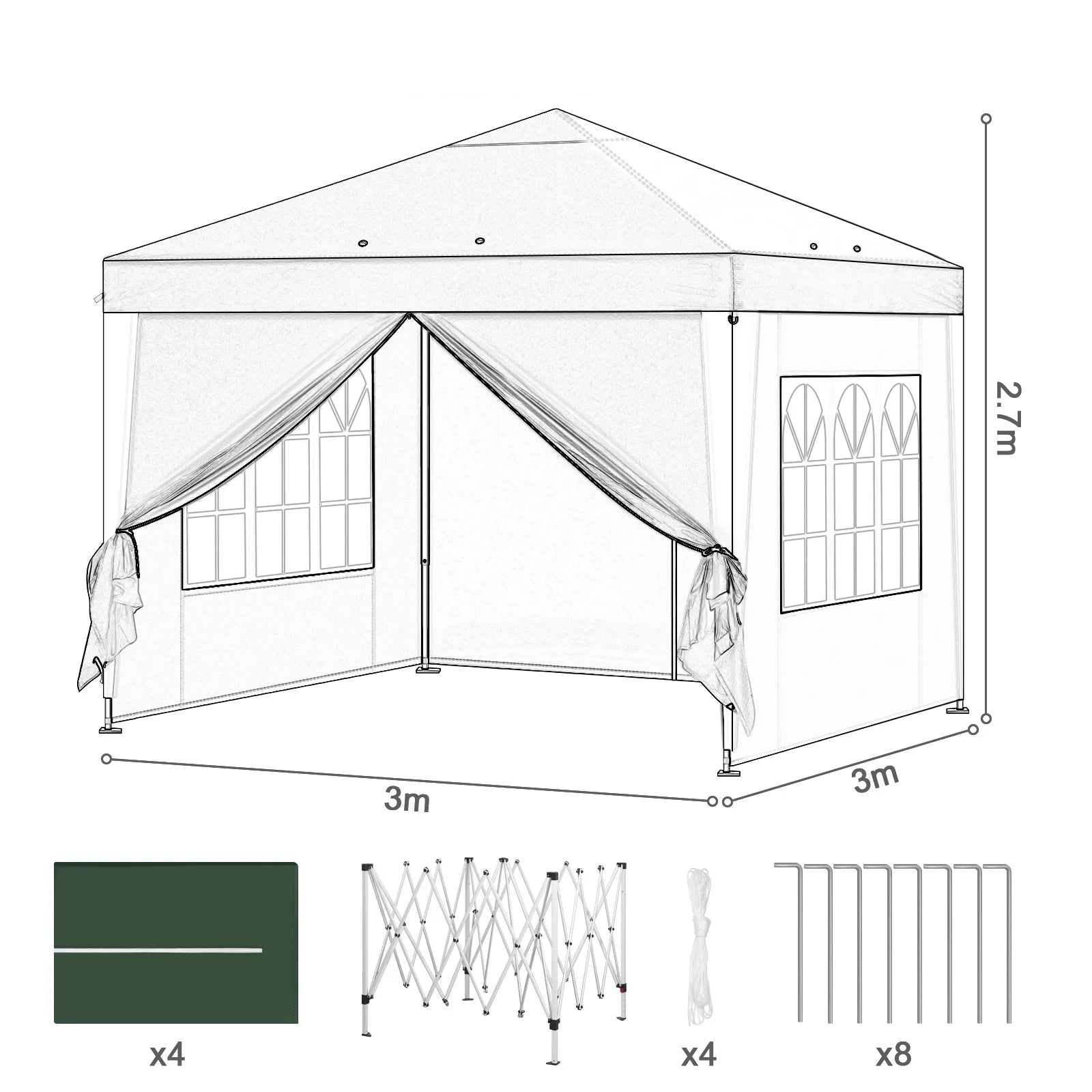 Dimensions précises structure complète
