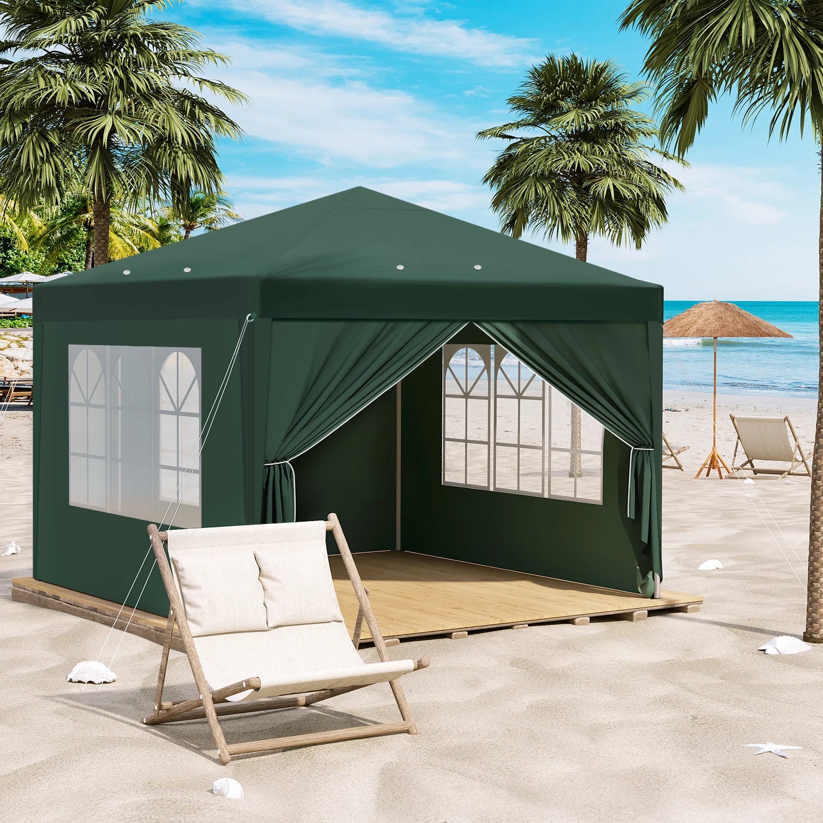 Abri élégant bord de mer